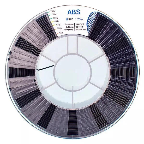 ABS пластик REC 1.75 мм чёрный