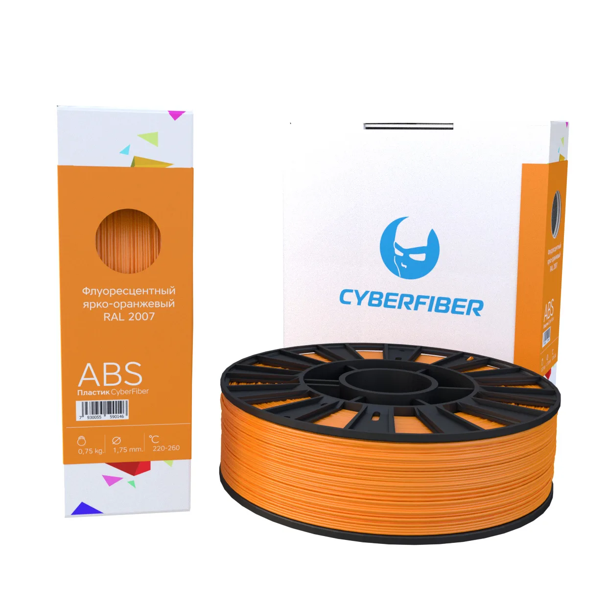 ABS пластик CyberFiber флуоресцентный ярко-оранжевый