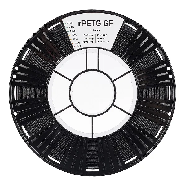 rPETG GF пластик 1.75мм черный