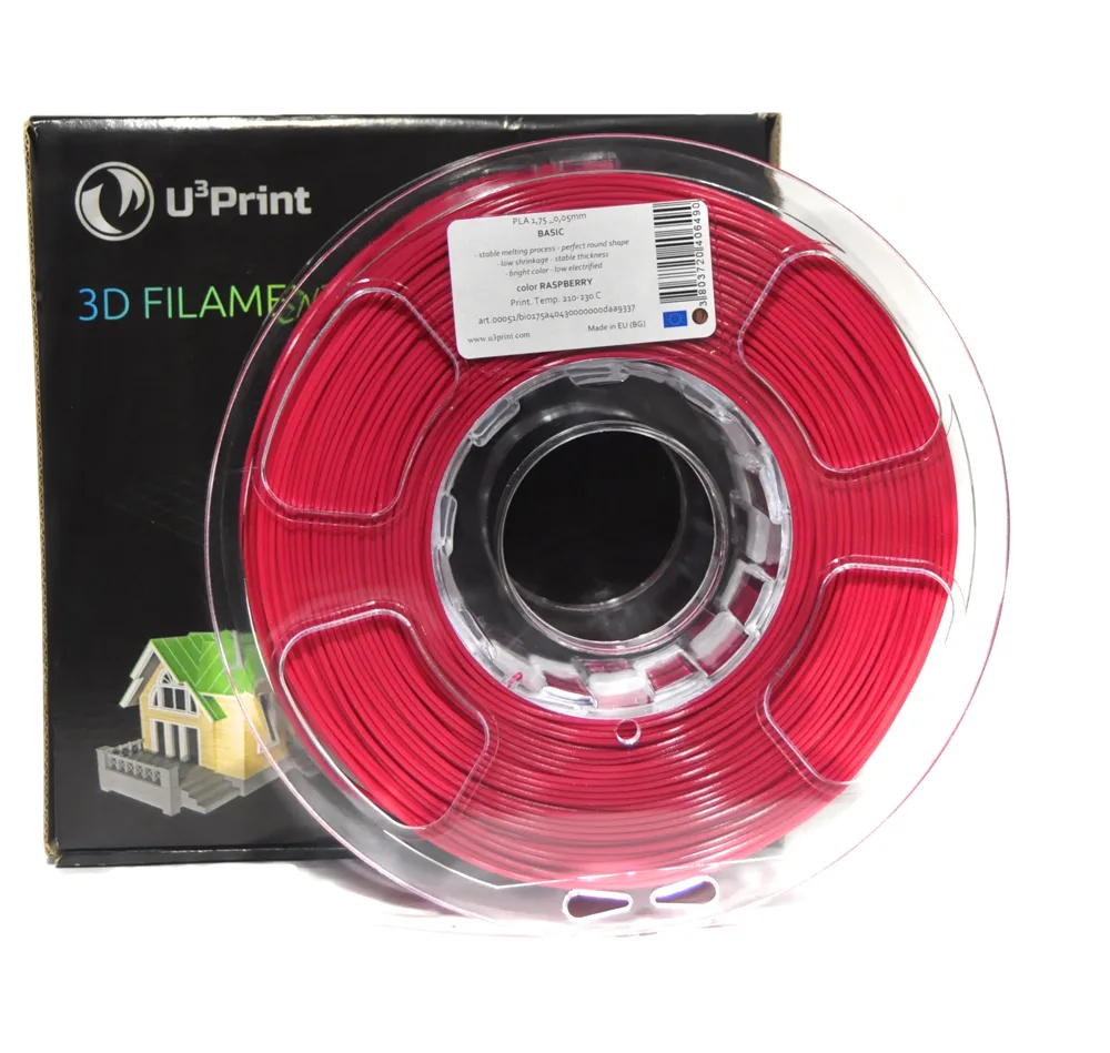 PLA basic пластик U3Print raspberry (малиновый)