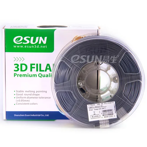 Нить для 3D-принтера eSUN 3D ABS серый 2.85 мм