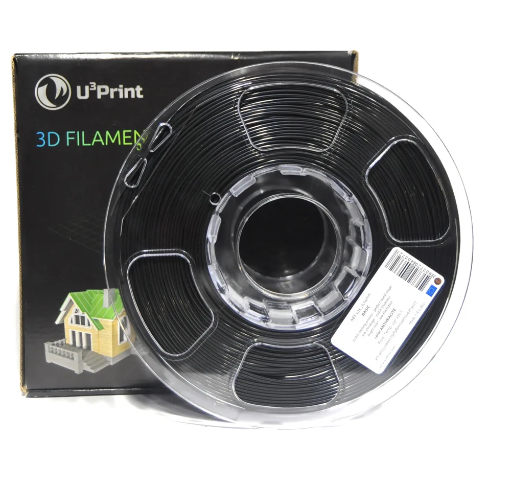 PLA basic пластик U3Print anthracite (черный)