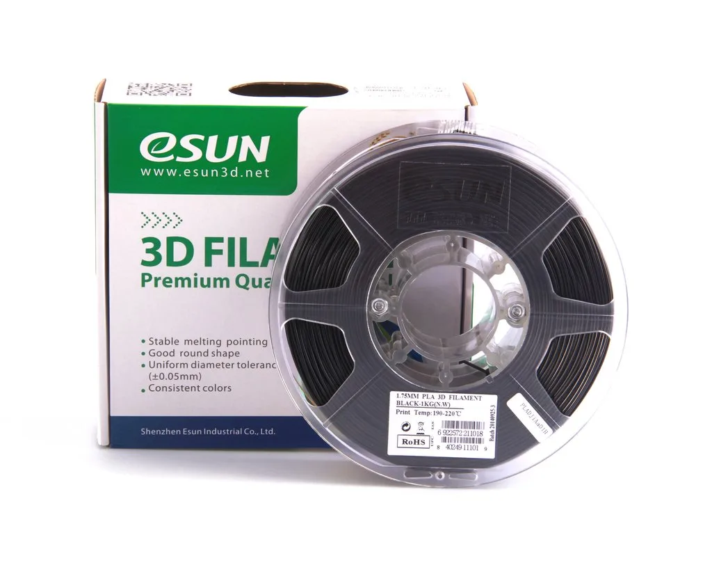 Нить для 3D-принтера eSUN 3D ABS черный 2.85 мм