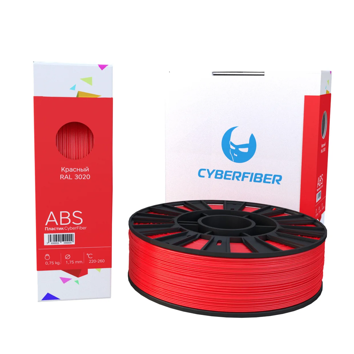 ABS пластик CyberFiber красный
