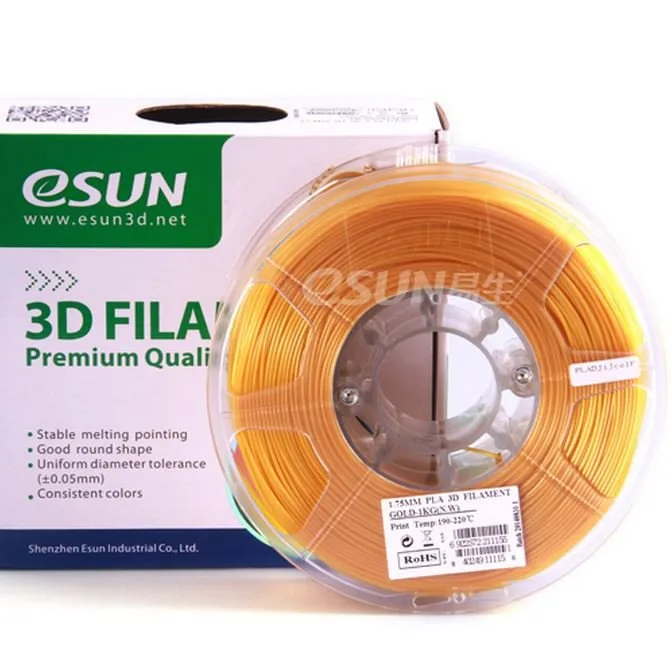 Нить для 3D-принтера eSUN 3D PLA золото 1.75 мм